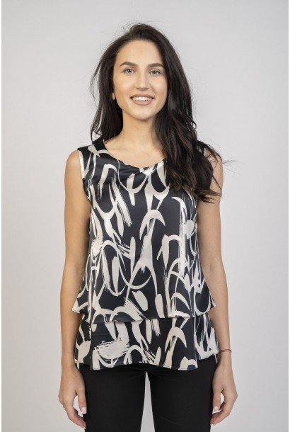 Сатенен дамски потник 524409-1