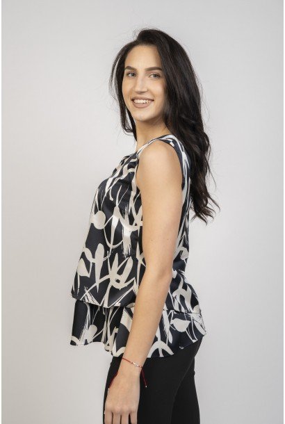 Сатенен дамски потник 524409-1