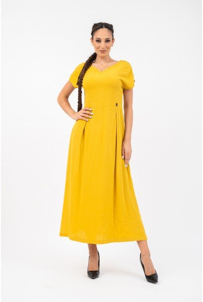 Дамска ленена рокля 925108-5