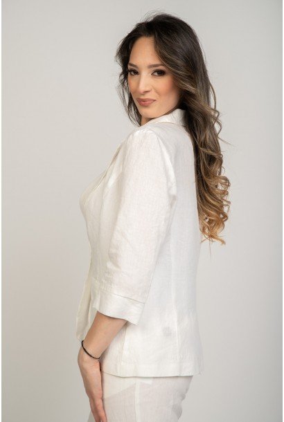 Дамско ленено сако 625107