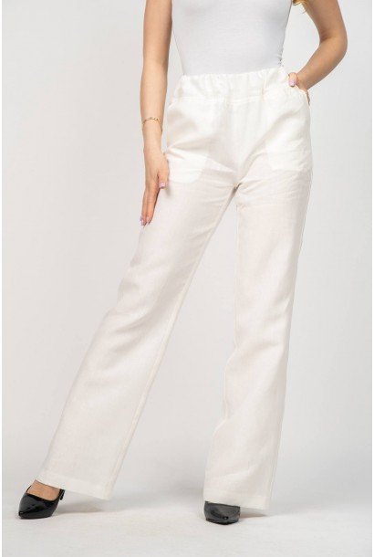 Ленен дамски панталон 125107-1