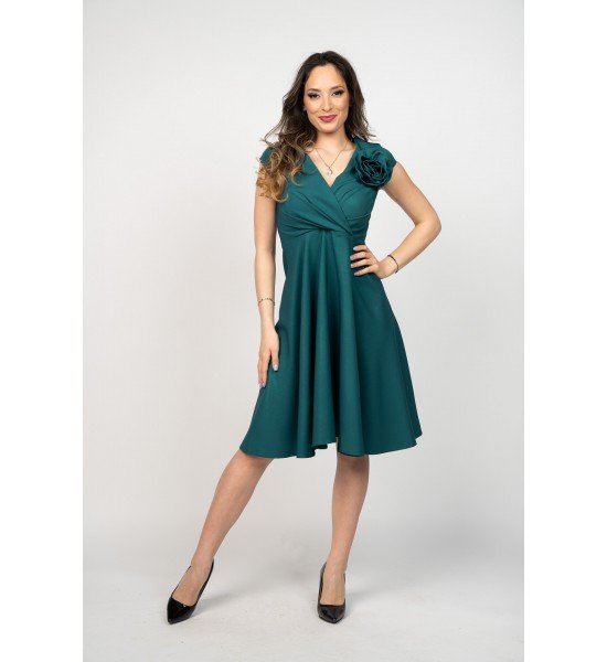Дамска черна рокля 925107-1 от Popov.Fashion