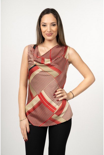 Сатенен дамски потник 524411