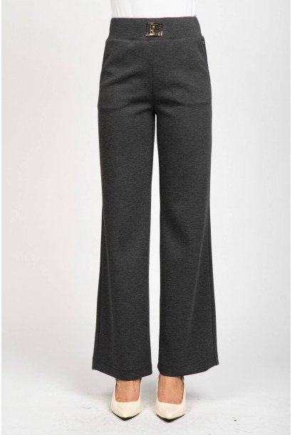 Дамски панталон с широк крачол 125403-4