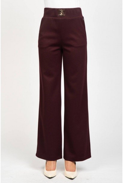 Дамски панталон с широк крачол 125403-2
