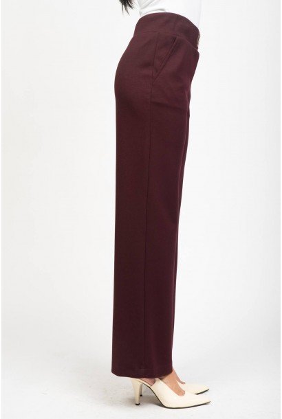 Дамски панталон с широк крачол 125403-2