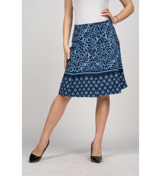 Дамскa кожена пола 226102 от Popov.fashion