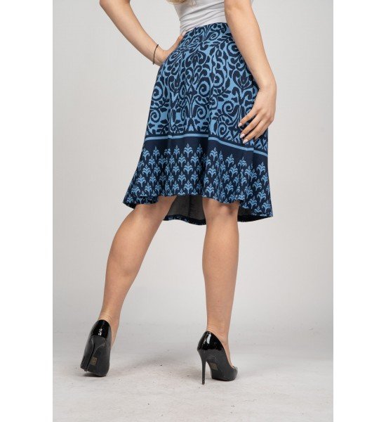 Дамскa кожена пола 226102 от Popov.fashion