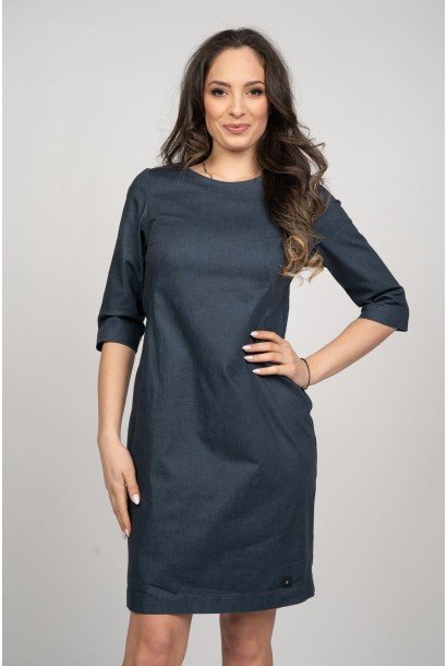 Дамска дънкова рокля 926102-1