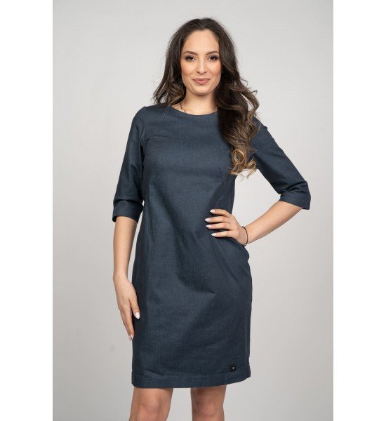 Дамска дънкова рокля 926102-1