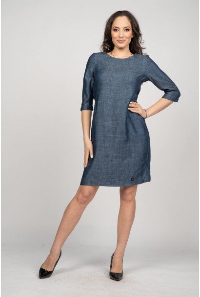 Дамска дънкова рокля 926102-2