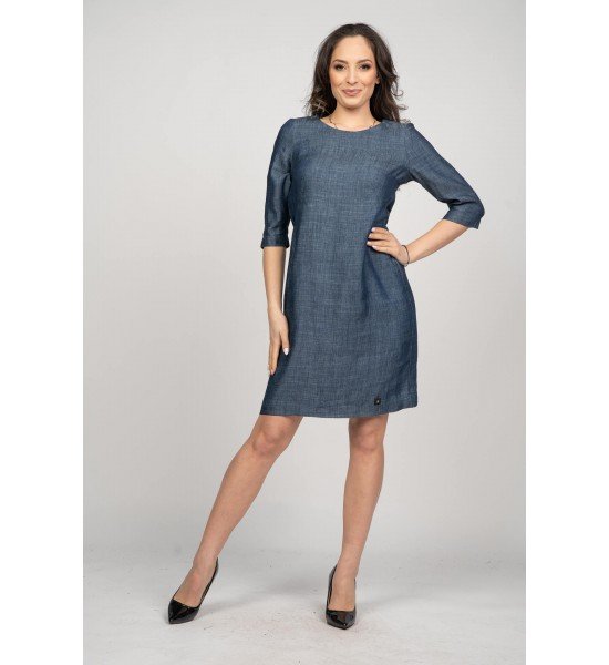 Дамска дънкова рокля 926102-2