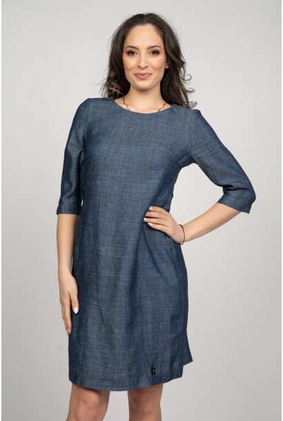 Дамска дънкова рокля 926102-2