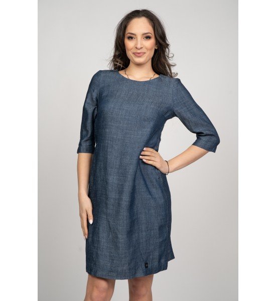 Дамска дънкова рокля 926102-2