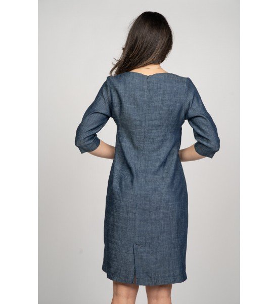 Дамска дънкова рокля 926102-2