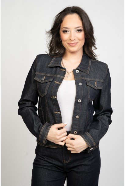 Дамско дънково яке 326108