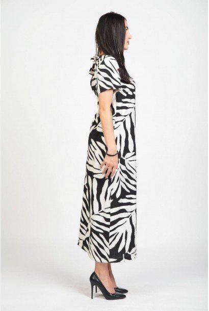 Дамска ленена рокля 925131