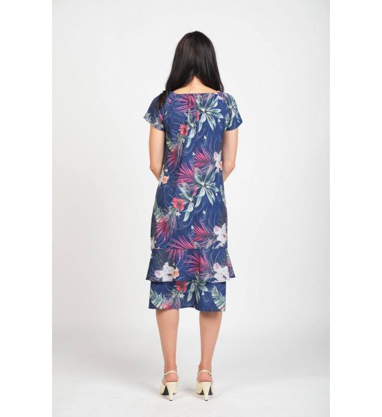Дамска  рокля с къс ръкав 925133-1 от Popov.Fashion