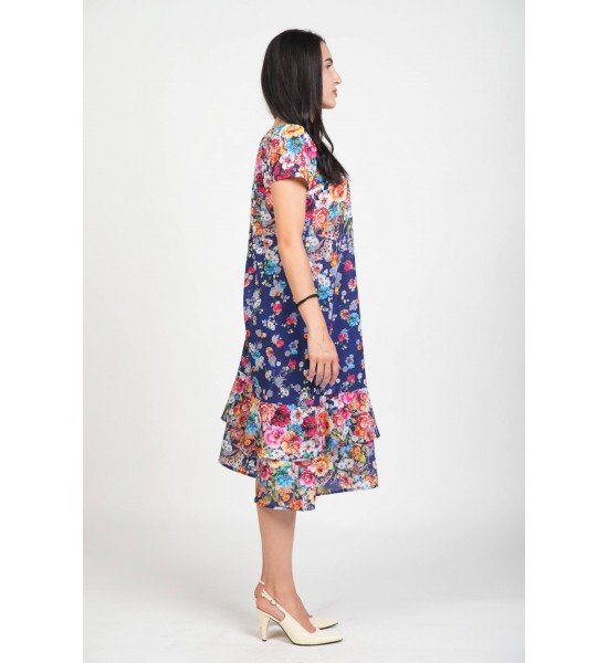 Дамска  рокля с къс ръкав 925133-2 от Popov.Fashion