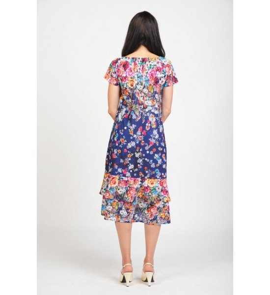 Дамска  рокля с къс ръкав 925133-2 от Popov.Fashion