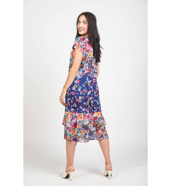 Дамска  рокля с къс ръкав 925133-2 от Popov.Fashion