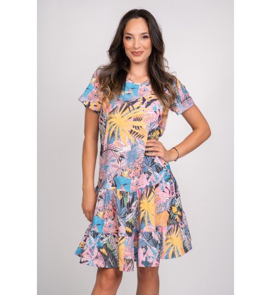 Дамска  рокля с къс ръкав 925136 от Popov.Fashion