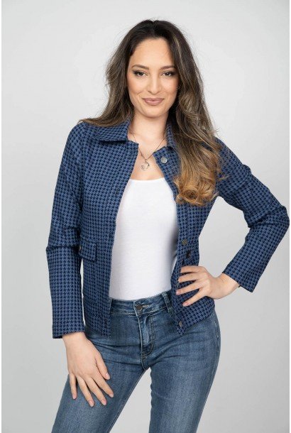 Дамско дънково яке 625101-2