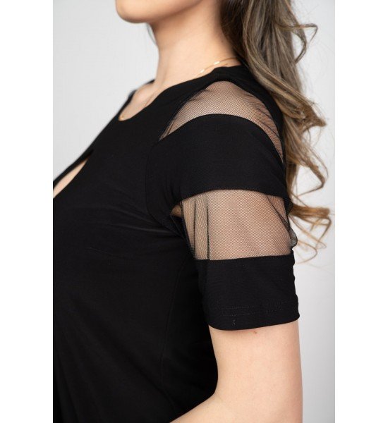 Дамска черна рокля 925102  от Popov.Fashion