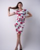 Дамска ленена рокля с къс ръкав 922110-3 от Popov.Fashion