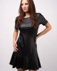 Дамска кожена рокля с къс ръкав 922302 от Popov.Fashion