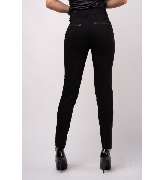 Черен дамски панталон 123414-1