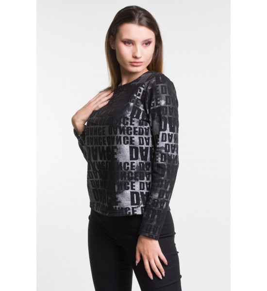 Черна дамска блуза 521406-1 от Popov.Fashion