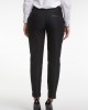 Черен дамски памучен панталон 121411