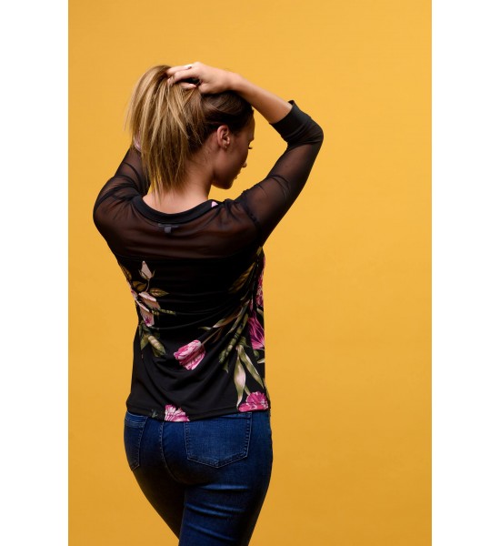Дамска блуза с обло деколоте 521402-2 от Popov.Fashion