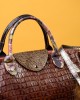 Цветна чанта от естествена кожа 191720-4 от Popov.Fashion