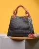 Сива дамска чанта от естествена кожа 115175-8 от Popov.Fashion