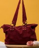 Червена велурена дамска чанта 210212-3 от Popov.fashion