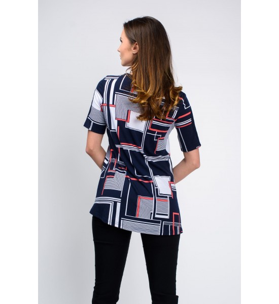Дамска блуза с къс ръкав 522105-2 от Popov.Fashion