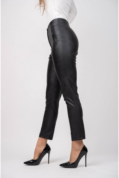 Дамски кожен панталон 123405