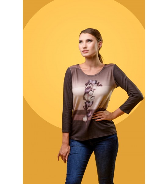 Дамска памучна блуза 521511-1 от Popov.Fashion