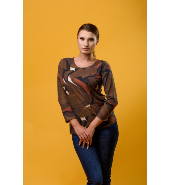 Дамска памучна блуза 521512-2 от Popov.Fashion