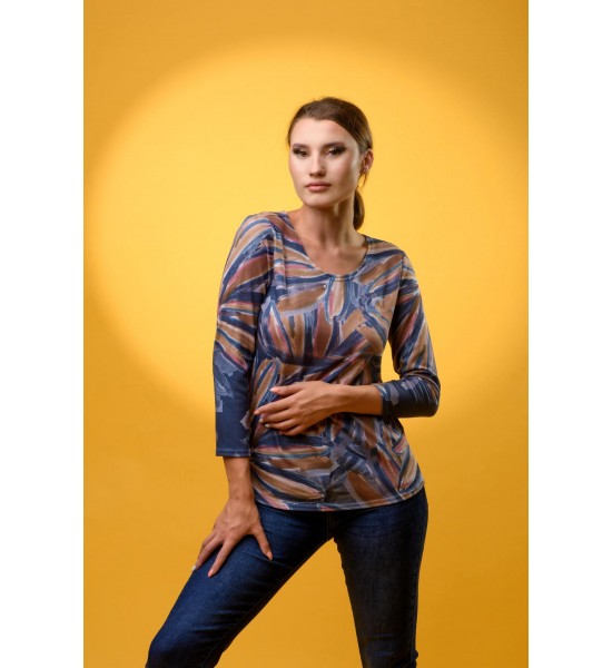 Дамска памучна блуза 521513-2 от Popov.Fashion