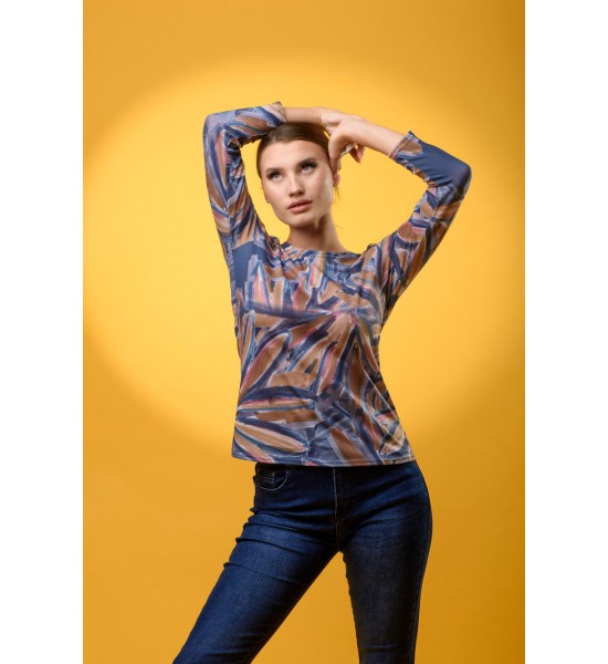 Дамска памучна блуза 521513-2 от Popov.Fashion
