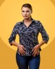 Дамска класическа риза с 3/4 ръкав 521506-1 от Popov.Fashion