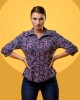 Дамска класическа риза с 3/4 ръкав 521506-2 от Popov.Fashion