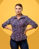 Дамска класическа риза с 3/4 ръкав 521506-2 от Popov.Fashion