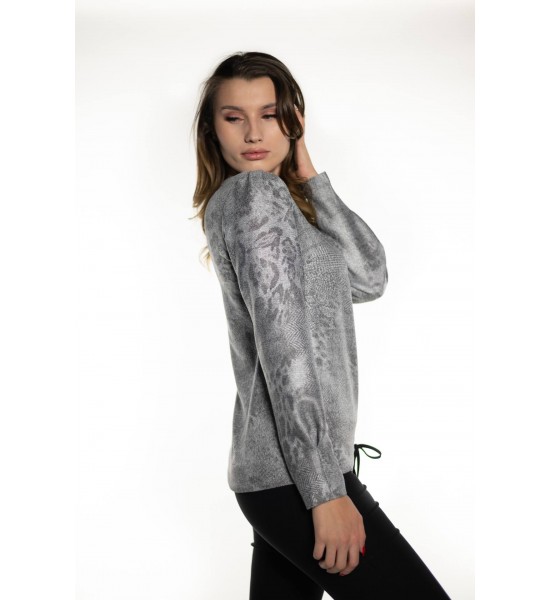 Сива дамска блуза 521409-4 от Popov.Fashion