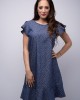 Дамска рокля в А форма и модна щампа от тенсел 923113-2