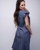 Дамска рокля в А форма и модна щампа от тенсел 923113-2