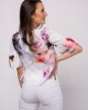 Елегантна къса дамска шифонена риза с V деколте 522128-1 от Popov.Fashion